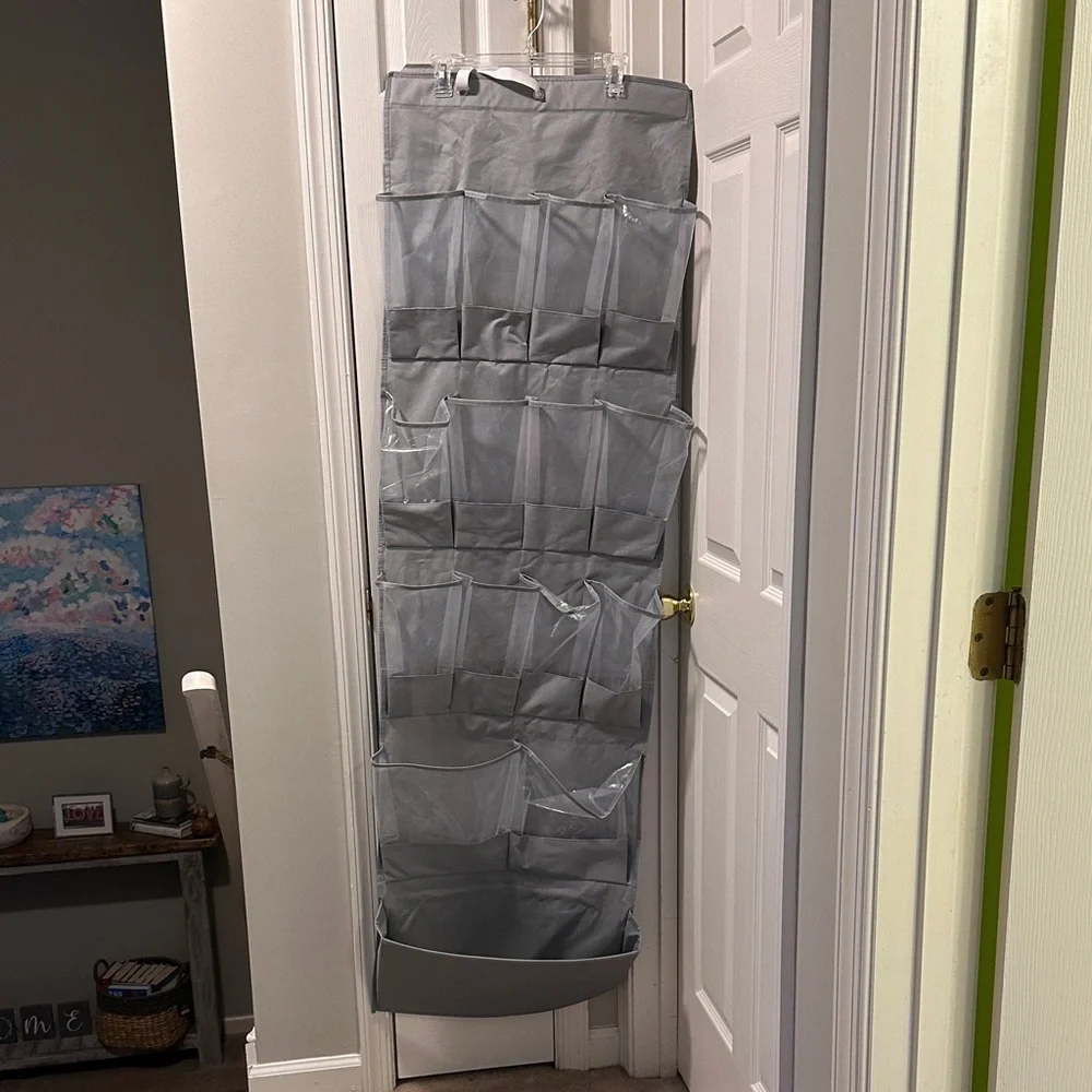 Gray Over-the-Door Shoe Organizer